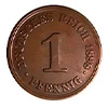 1 pfennig 1898F 1