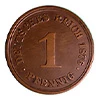 1 pfennig 1876A